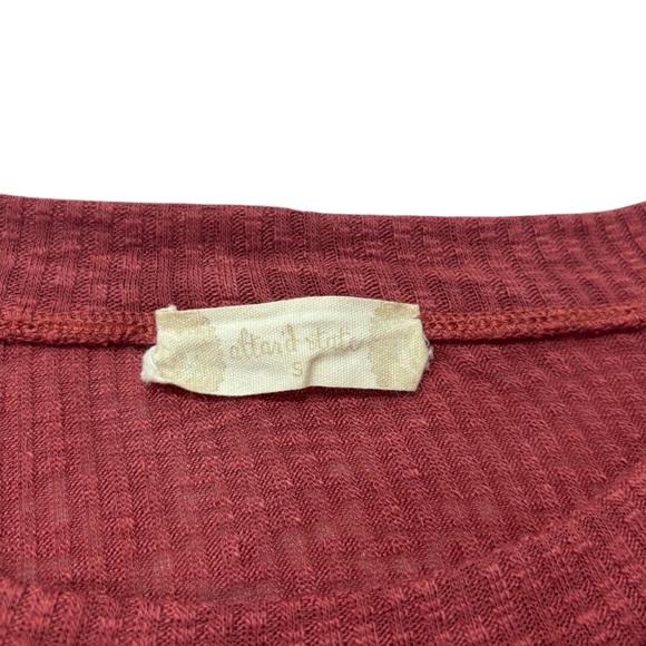 Altar'd State Women's Red-Mauve Small Babydoll Top - Picture 5 of 7